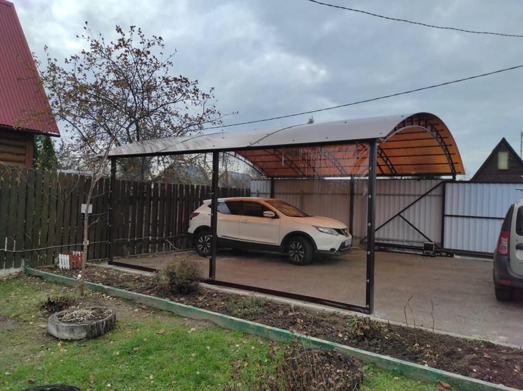 Прозрачные шторы ПВХ для навеса под автомобиль в Хиславичах